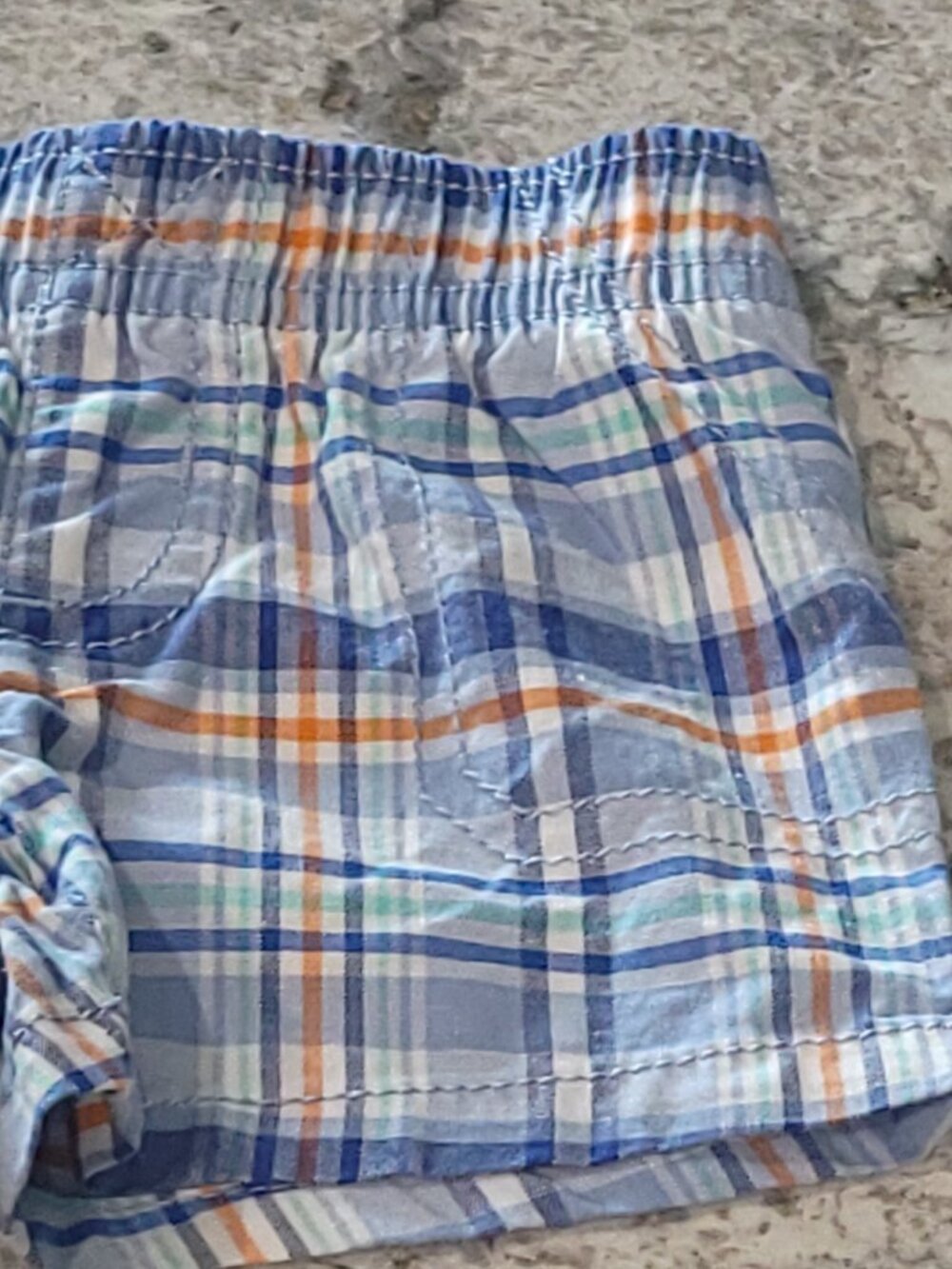 Carter’s Baby Boy 3M Plaid Shorts 2-Pair Bundle Navy Blue Preppy - Picture 8 of 9